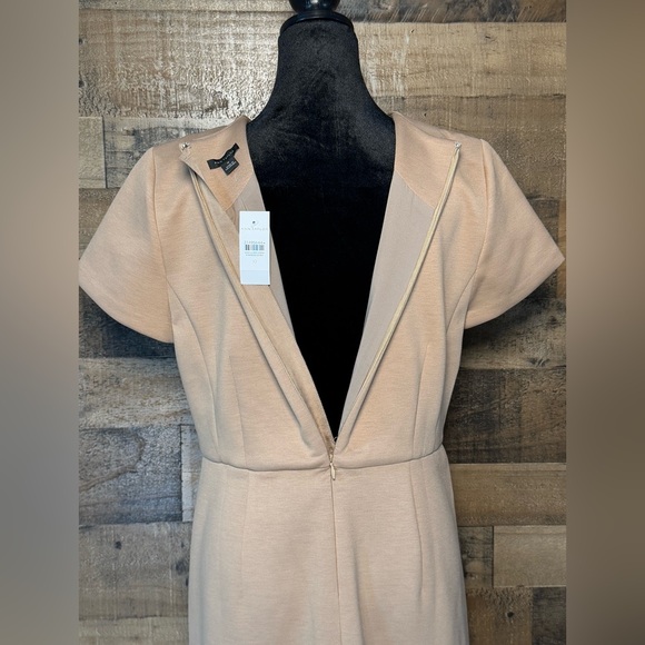 NEW NWT NIP Ann Taylor Flare Dress Knit Natural Camel Tan Women's Size 10 AB 511 - Picture 8 of 13